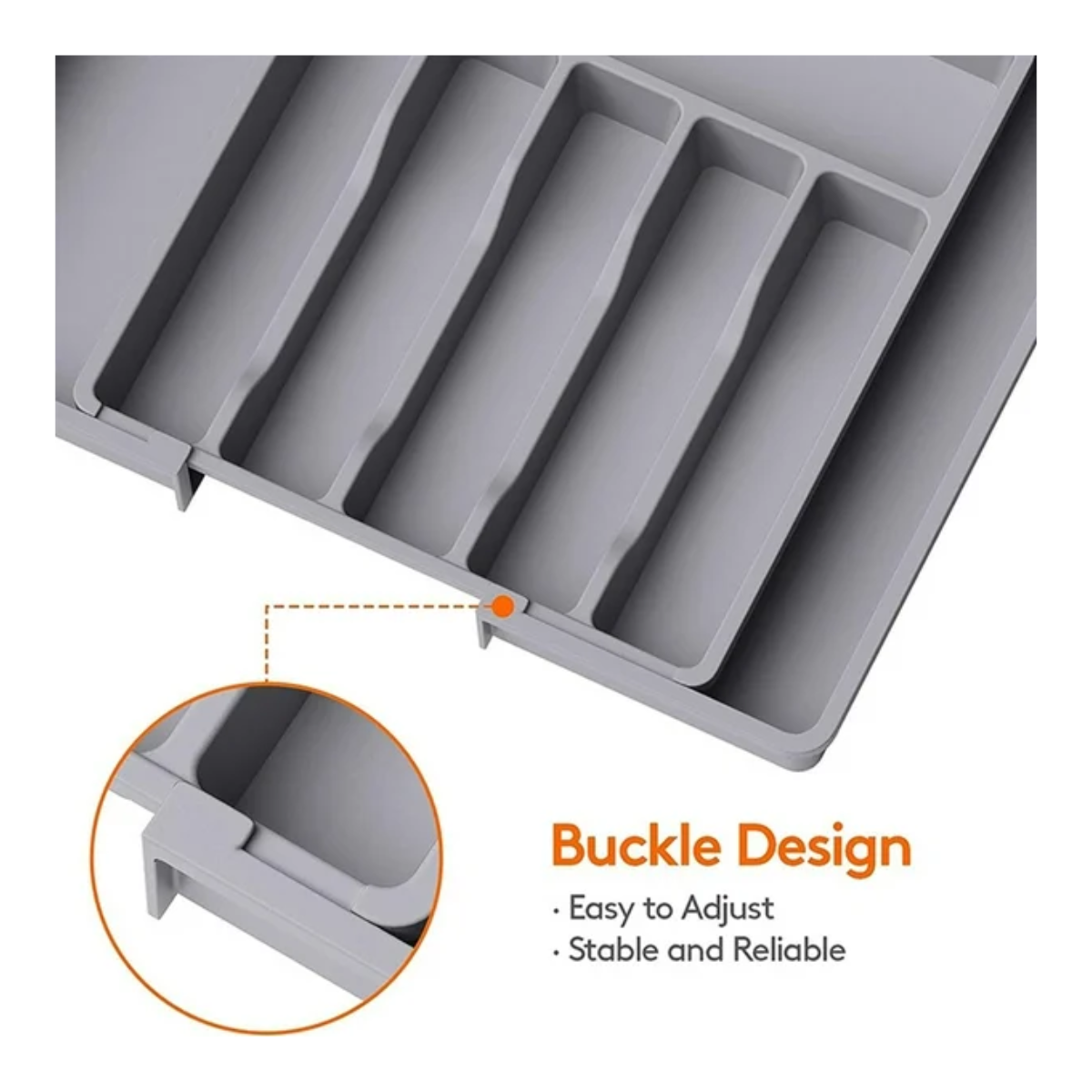 Miniatura 2 de Organizador cubiertos expandible